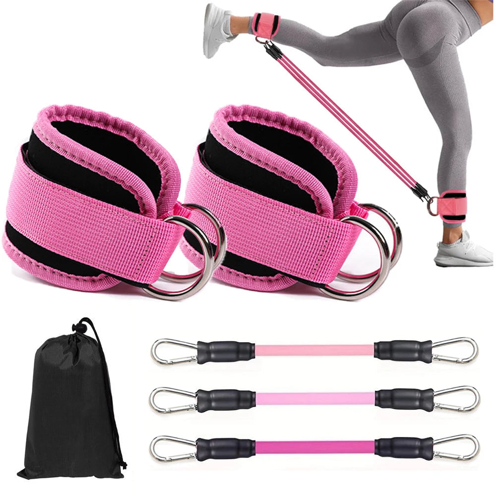 Ankle Straps Resistance Bands Set — Hip & Glute Trainer for Men & Women