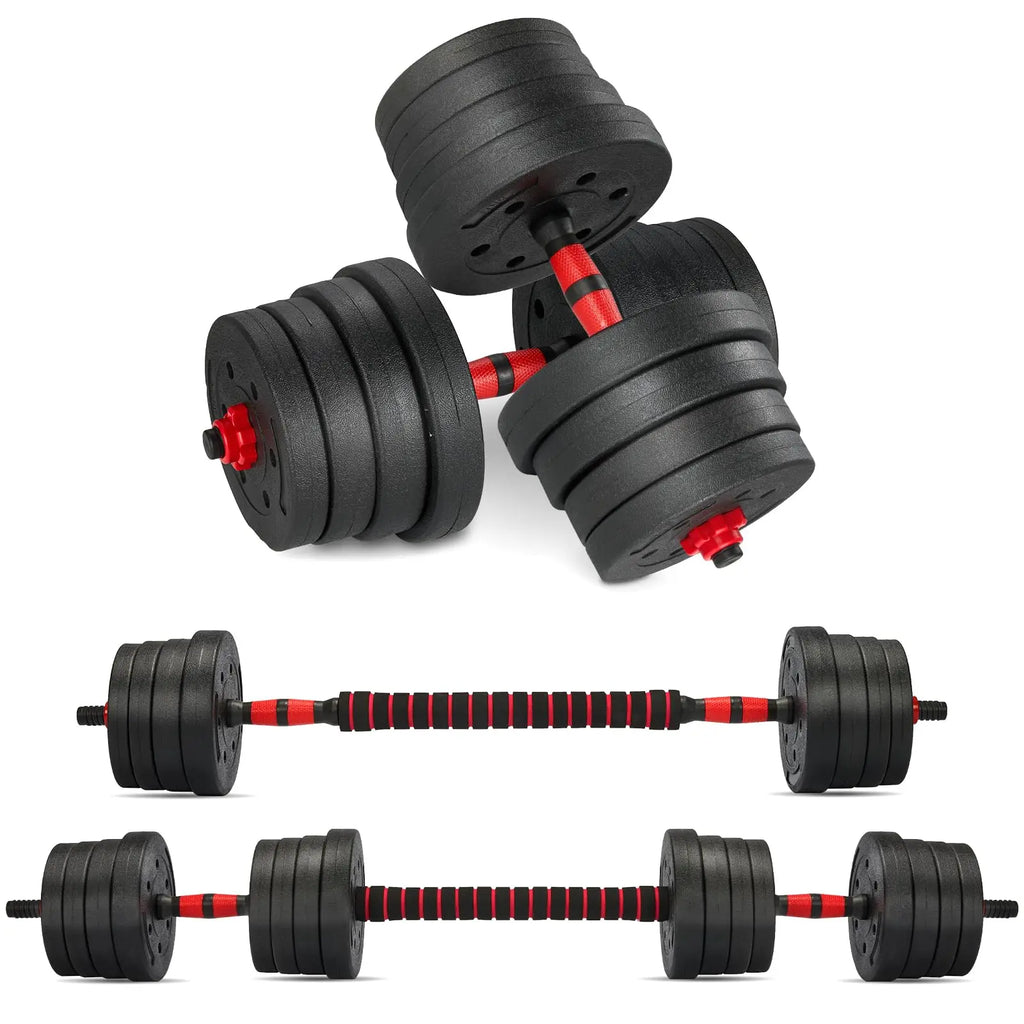 Adjustable Dumbbell & Barbell Set — 6-in-1 Home Gym Weight Set 15KG / 20KG / 30KG