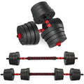 Adjustable Dumbbell & Barbell Set — 6-in-1 Home Gym Weight Set 15KG / 20KG / 30KG