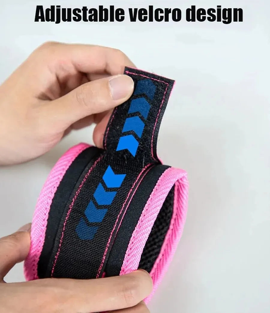 Adjustable Ankle Straps — D-Ring Cuffs for Cable Machine & Leg Workouts