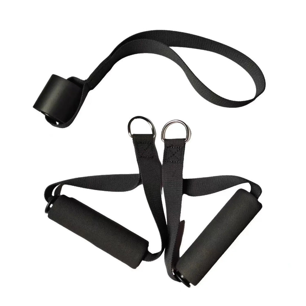 Gym Handle Foam Grips — Extra Wide D-Ring Cable Attachment for Pulling & Lifting