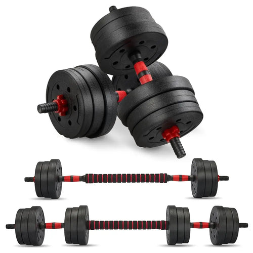 Adjustable Dumbbell & Barbell Set — 6-in-1 Home Gym Weight Set 15KG / 20KG / 30KG