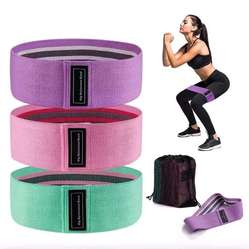 Hip Resistance Bands — Anti-Slip Elastic Booty Bands for Women & Men